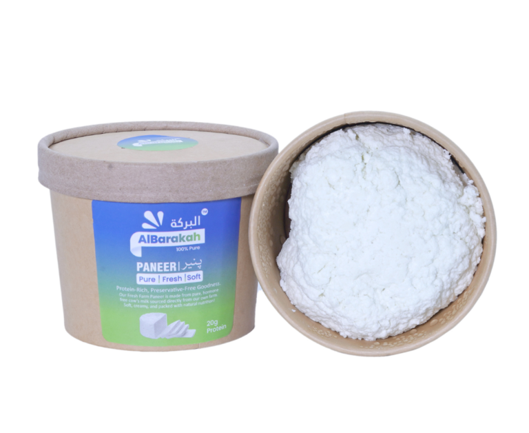 Fresh paneer 250gm block soft and creamy dairy product