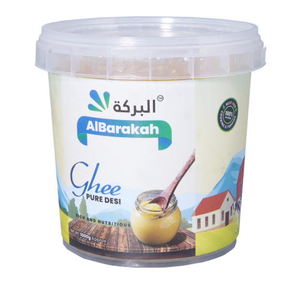 Pure desi ghee large container traditional clarified butter