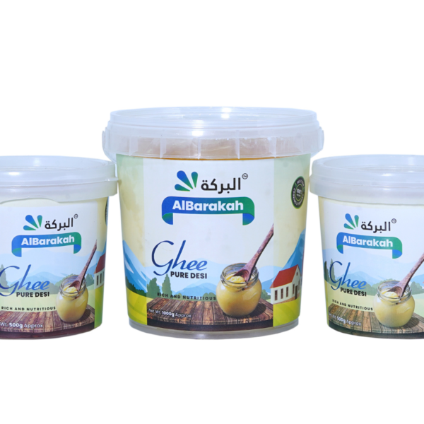 Pure desi ghee large container traditional clarified butter