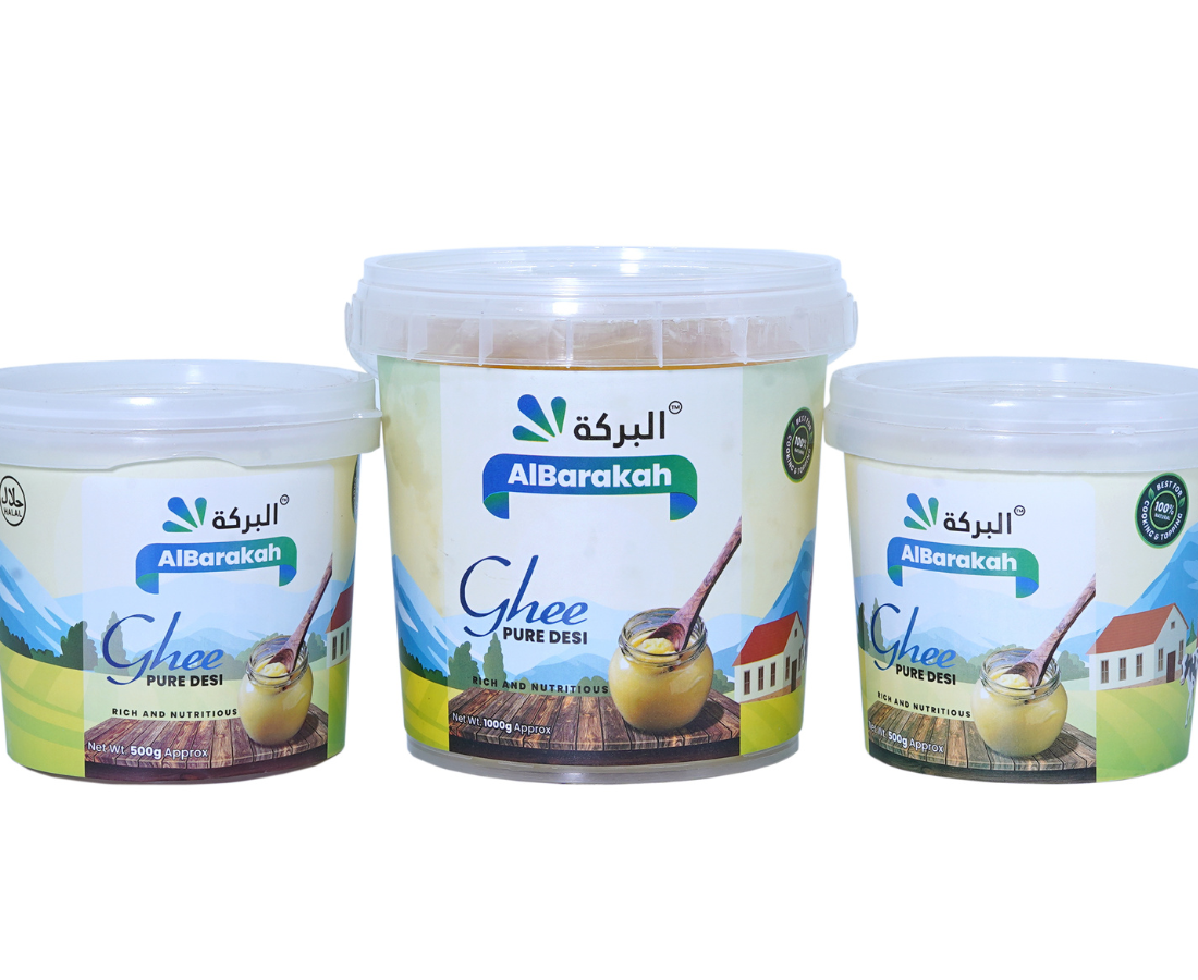 Pure desi ghee large container traditional clarified butter