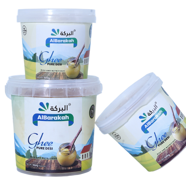 Pure desi ghee large container traditional clarified butter